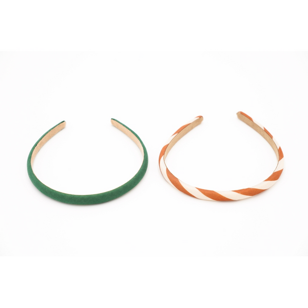 Grech & Co Headbands Set Of 2 - Stripes Atlas & Tierra