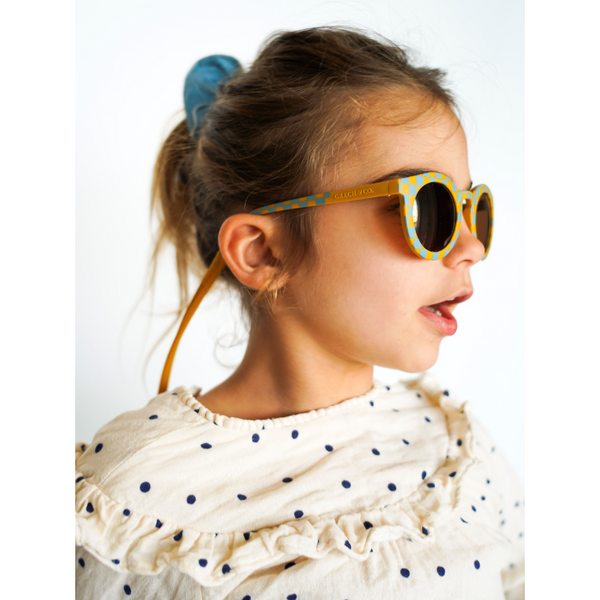 Grech & Co Polarized Sunglasses - Baby - Checks Luguna & Wheat