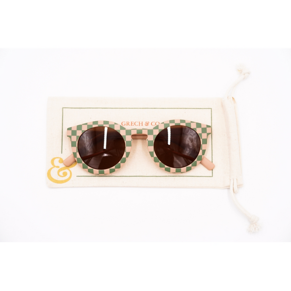 Grech & Co Polarized Sunglasses - Kids - Checks Sunset & Orchard