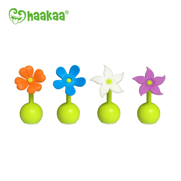 Haakaa 150ml容量擠乳器配小花瓶塞 – 橙色