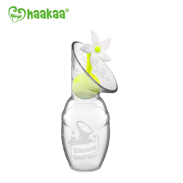 HAAKAA BREAST PUMP & STOPPER 150ML - ORANGE