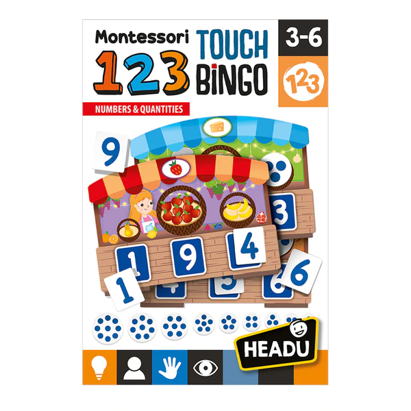 Montessori 123 Bingo Sensorial Headu