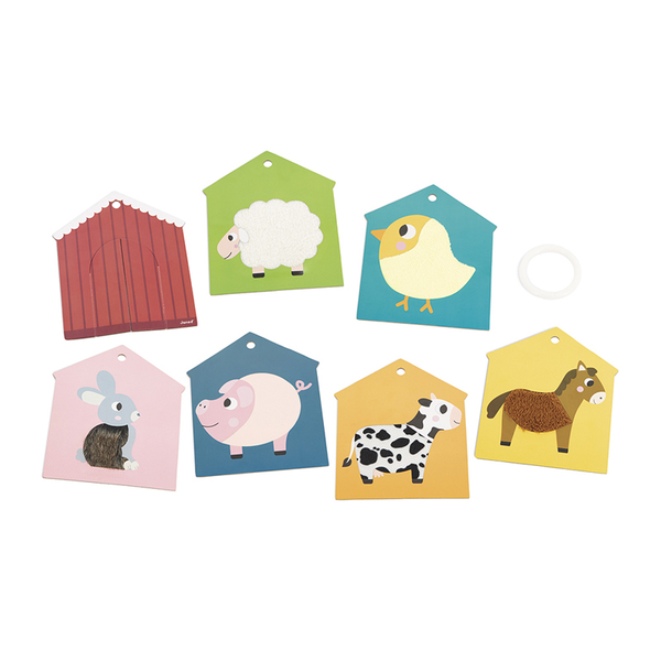 Janod Farm Tactile Cards Set
