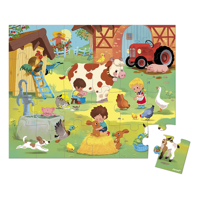 Janod Puzzle A Day At The Farm 24PCS