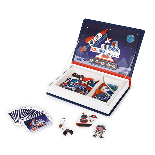 Janod 遊戲磁鐵書 - 太空探險