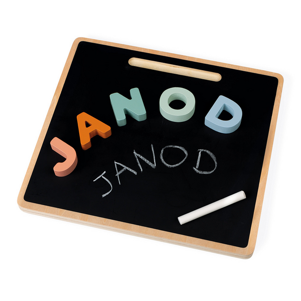 Janod 木製雙面字母拼圖黑板