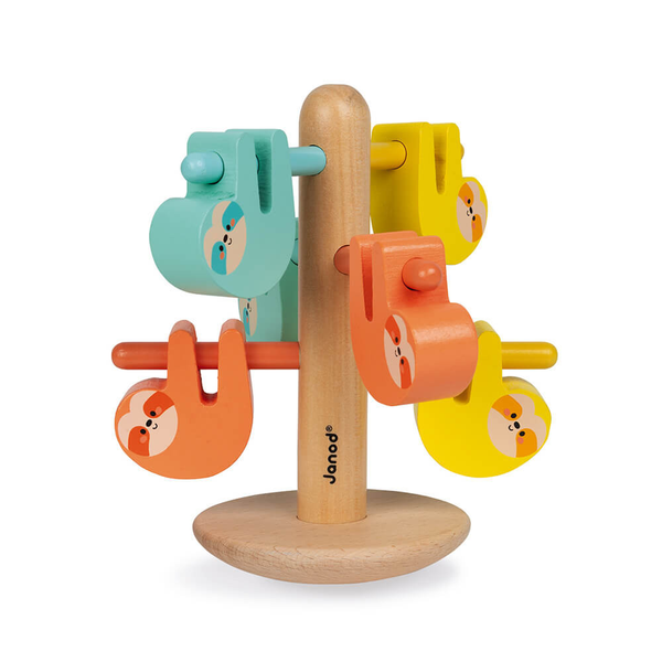 Janod WWF Wooden Sloth Balance And Colours Game