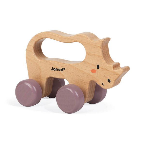 Janod WWF Wooden Walk-Along Rhino