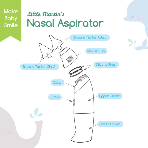 Little Martin's Drawer Baby Nasal Aspirator - Light Blue