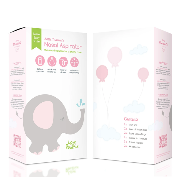 Little Martin's Drawer Baby Nasal Aspirator - Pink