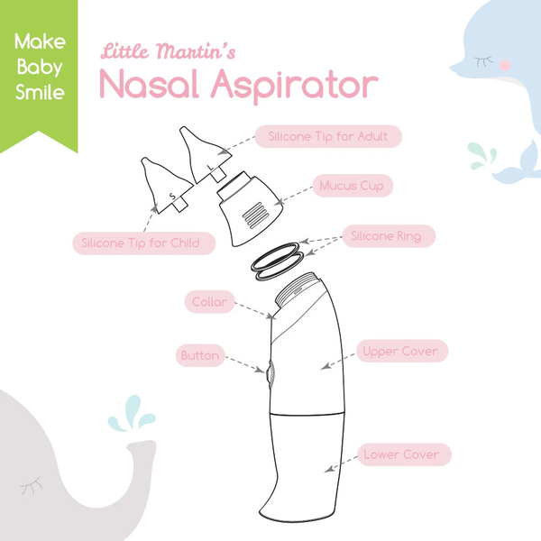 Little Martin's Drawer Baby Nasal Aspirator - Pink