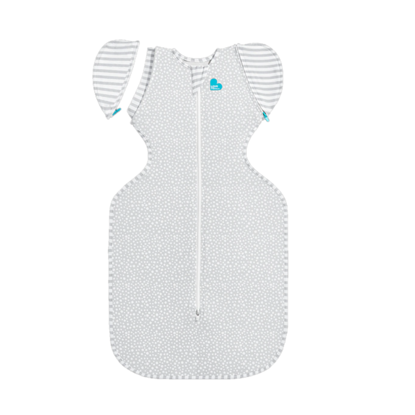 Love To Dream Swaddle Up 50/50 Bamboo 1.0 Tog – Grey Wave Dot Large