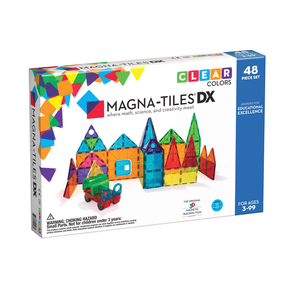 Magna-Tiles 磁力片積木玩具 - 透光彩色 48塊DX套裝
