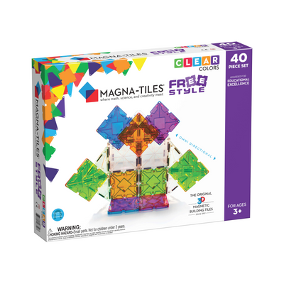 Magna-Tiles 磁力片積木玩具 - Freestyle 40塊套裝