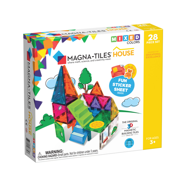 Magna-Tiles 磁力片積木玩具 - House 28塊套裝
