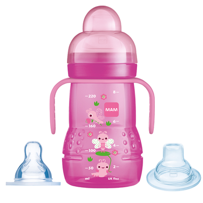 MAM TRAINER CUP 2 IN 1 PINK 220ML