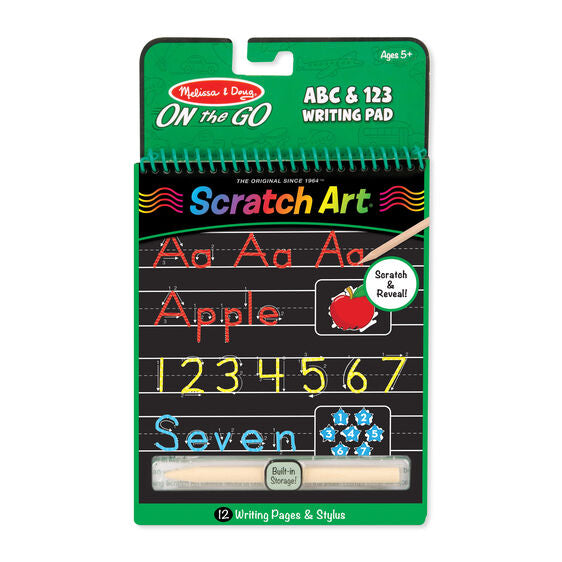 Melissa & Doug Abc & 123 Color Scratch Art Pad