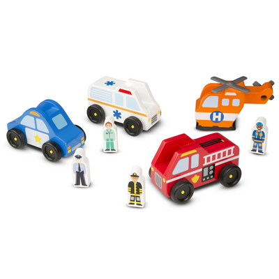 Melissa & Doug Emergency Vehicle Set