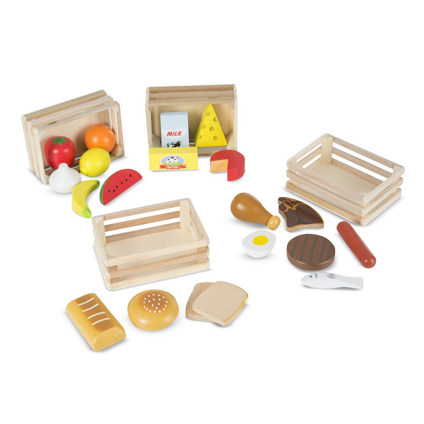 Melissa & Doug 木製玩食趣 – 四類食物組