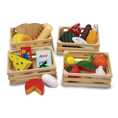 Melissa & Doug Food Groups - Wooden Play Food