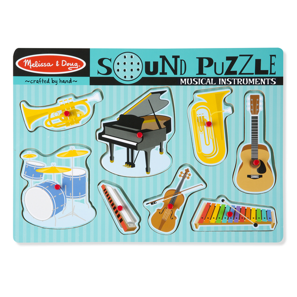 Melissa & Doug Sound Puzzle 8 Pcs - Musical Instruments