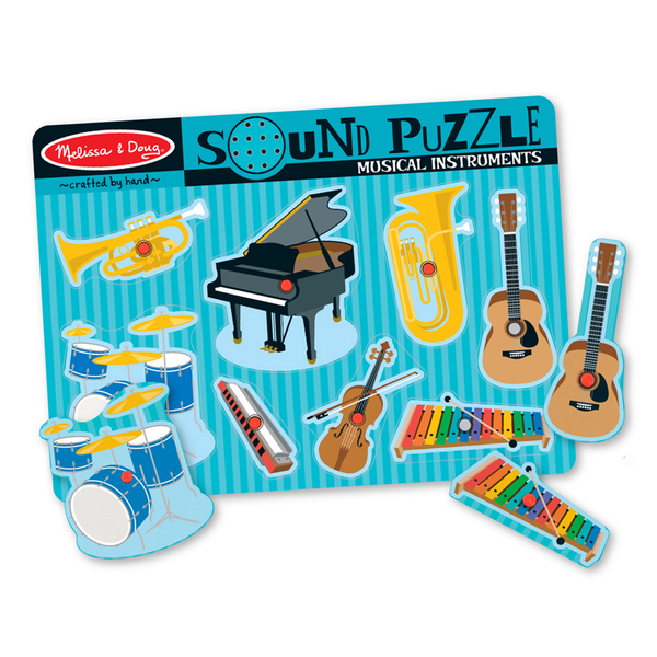 Melissa & Doug Sound Puzzle 8 Pcs - Musical Instruments