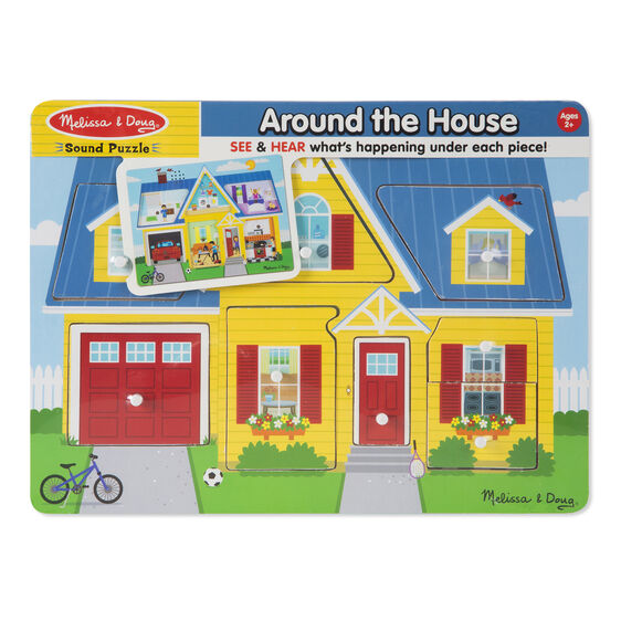 Melissa & Doug Sound Puzzle 8Pcs - Around the House
