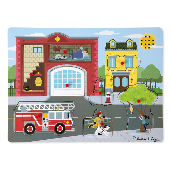 Melissa & Doug Sound Puzzle - Around the Fire Station