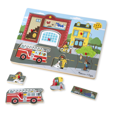 Melissa & Doug Sound Puzzle - Around the Fire Station