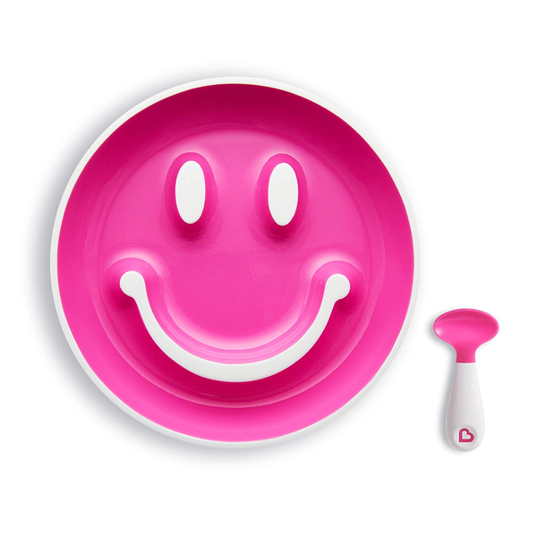 Munchkin 笑笑防滑碟連匙 - 粉紅色