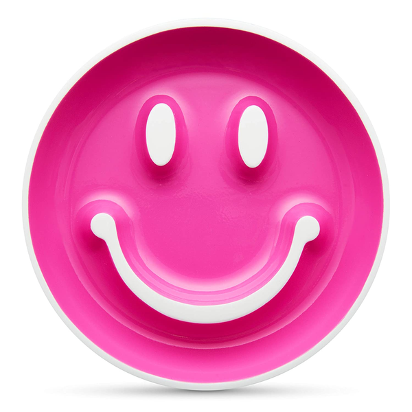 Munchkin Smile ‘N Scoop Suction Plate And Spoon Set – Pink