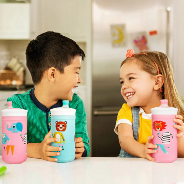 Munchkin Twisty™ Mix & Match Animals Bite-Proof Sippy Cup 9Oz - Pink