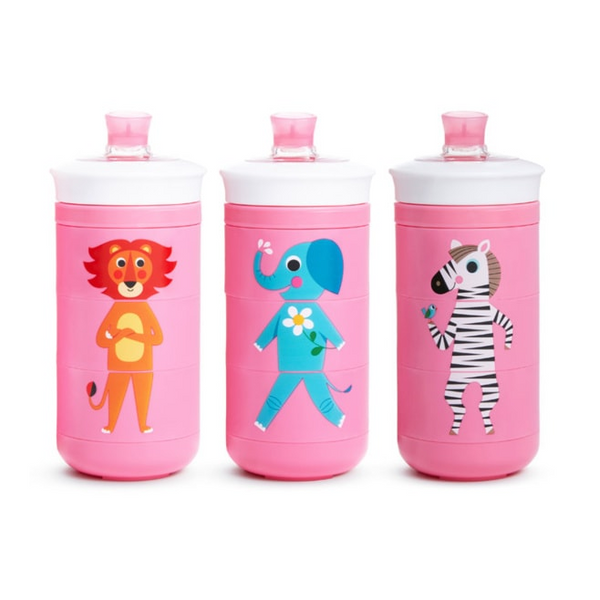Munchkin Twisty™ Mix & Match Animals Bite-Proof Sippy Cup 9Oz - Pink