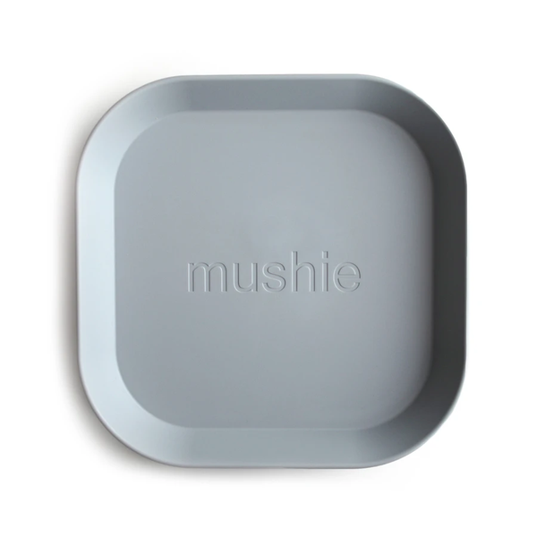 Mushie Square Dinnerware Plates Set of 2 – Cloud