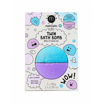 Nailmatic Colouring Twin Bath Bomb – Blue+Violet