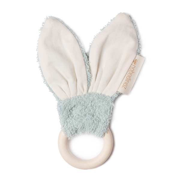 Nobodinoz Bunny Teether Ring Green