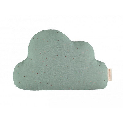 Nobodinoz Cloud Cushion – Toffee Sweet Dots/Eden Green