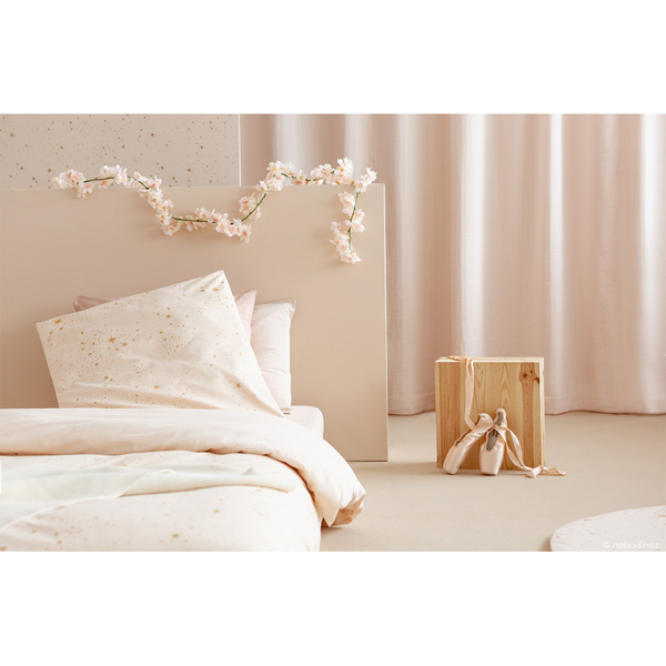 Nobodinoz Himalaya Duvet Crib Gold Stella/Dream Pink