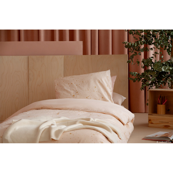 Nobodinoz Himalaya Duvet Crib Gold Stella/Dream Pink