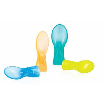 NUBY GARDEN FRESH? FOOD POUCH SPOON TIPS - 4PCS