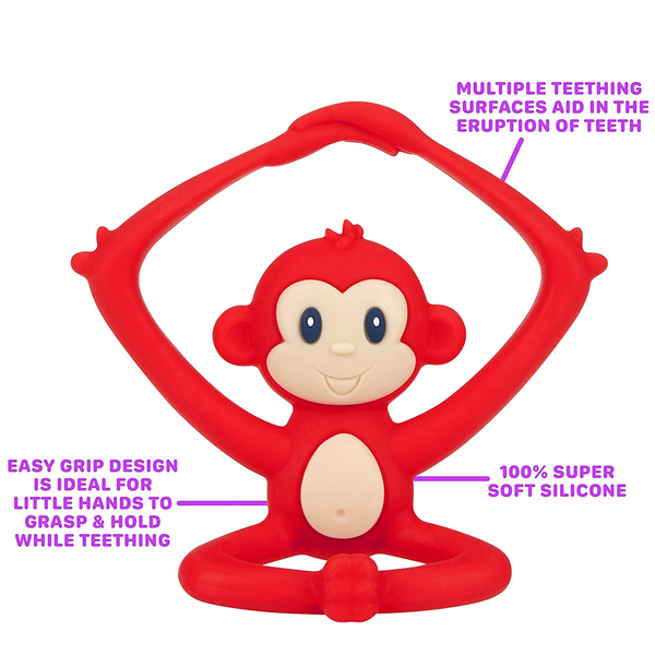 Nuby 瑜伽動物造型牙膠 – 猴子