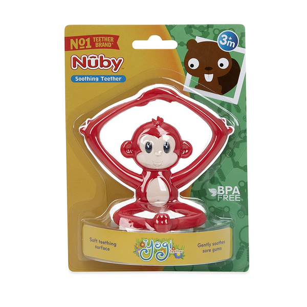 Nuby 瑜伽動物造型牙膠 – 猴子