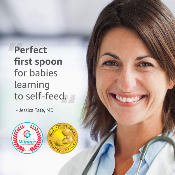 Numnum Pre-Spoon Silicone Gootensils (First Stage + Second Stage) - Lilac/Rosebud