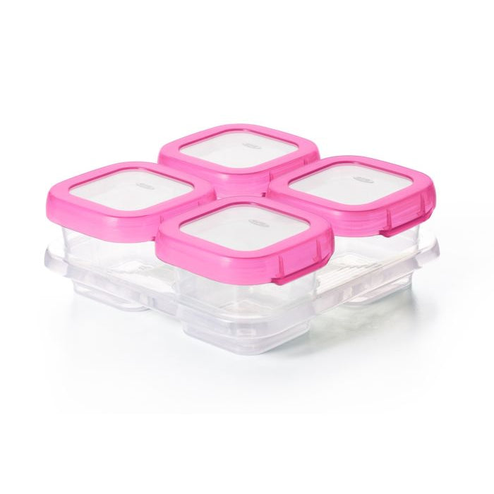 Oxo Tot Baby Blocks Freezer Storage Containers 4Oz – Pink