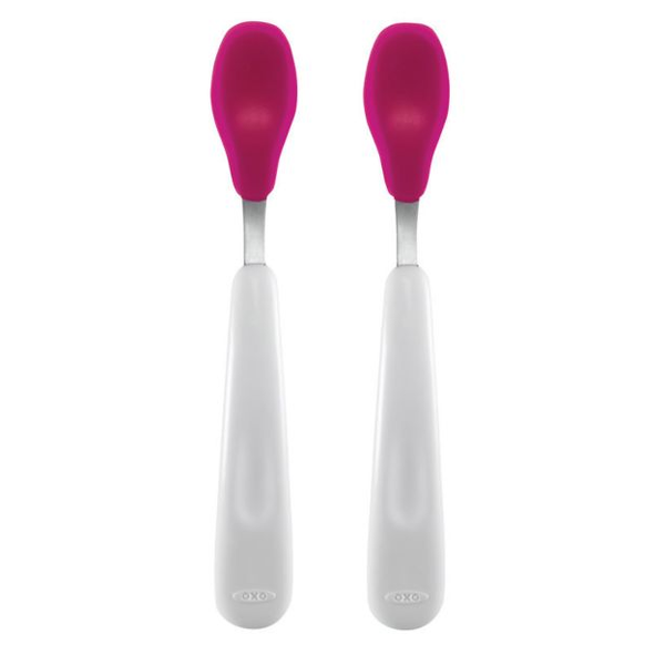 Oxo Tot Feeding Spoon Set - Pink