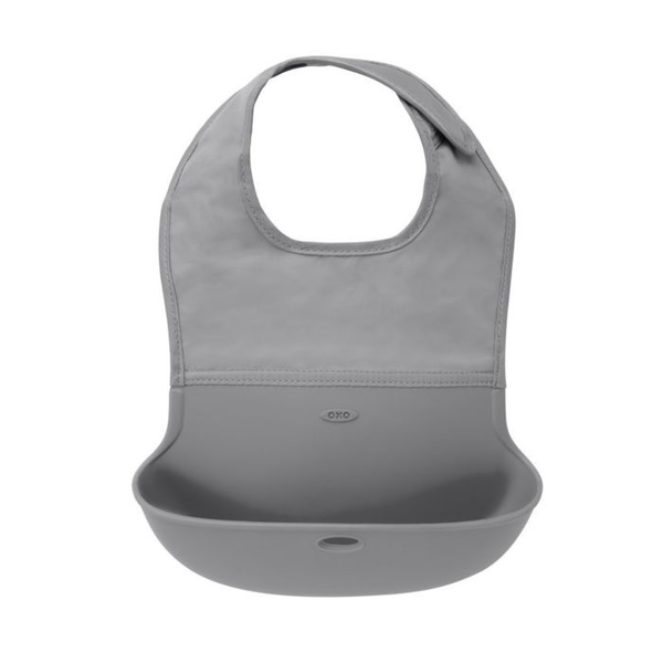 Oxo Tot Roll-Up Bib – Grey