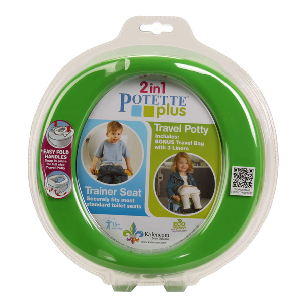 Parents League Potette Plus 2-In-1 Foldable Potty - Green