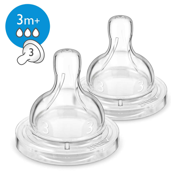 PHILIPS AVENT CLASSIC ANTI-COLIC TEAT MEDIUM FLOW 2PCS/PACK