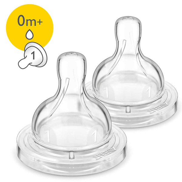 PHILIPS AVENT CLASSIC ANTI-COLIC TEAT NEWBORN FLOW 2PCS/PACK