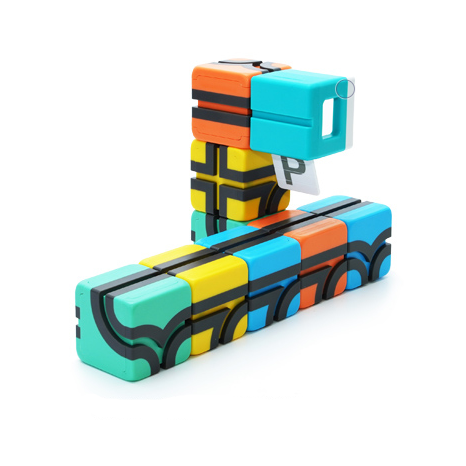 Qbi 磁吸軌道玩具車 - 車及車庫組 擴充配件 (4件裝)
